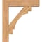 Ekena Millwork Merced Block Smooth Bracket w/ Offset Brace, Western Red Cedar, 7 1/2"W x 32"D x 36"H BKT0806X32X36MRC05SWR - alternate 2